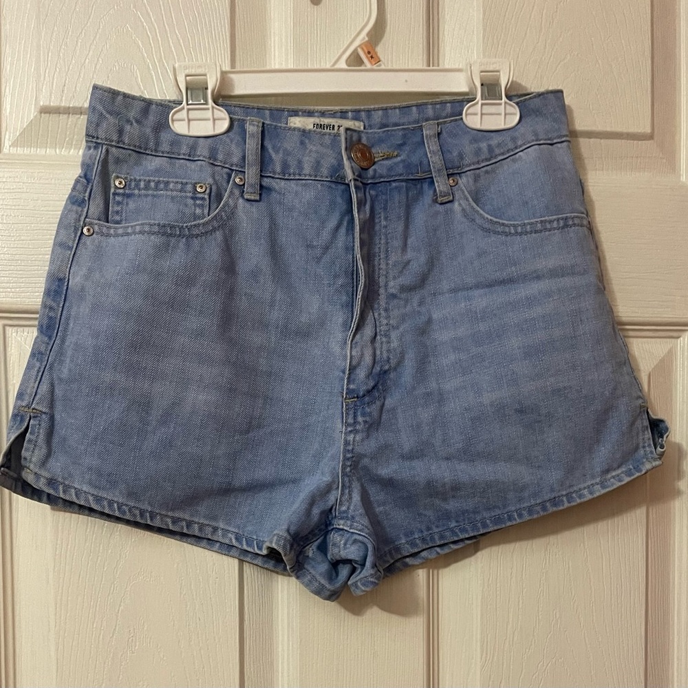 Light Wash Denim Shorts